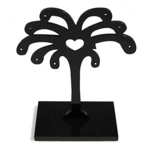 Black Jewelry Earring Display Carrier, 1set(3pcs): 6x7.5cm, 6x9.5cm, 6x11.5cm [JDIS22]