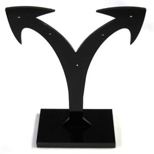 Black Jewelry Earring Display Carrier, 1set(3pcs): 8x8.5cm, 8x10.5cm, 8x12.5cm [JDIS24]