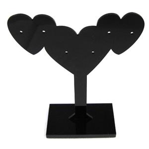 Black Jewelry Earring Display Carrier, 1set(3pcs): 7.5x8cm, 7.5x10cm, 7.5x12cm [JDIS25]