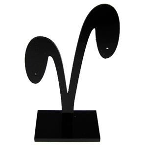 Black Jewelry Earring Display Carrier, 1set(3pcs): 6x10.5cm, 6x12cm, 6x13.5cm [JDIS28]