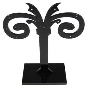 Black Jewelry Earring Display Carrier, 1set(3pcs): 7x8.5cm, 7x10.5cm, 7x12.5cm [JDIS29]