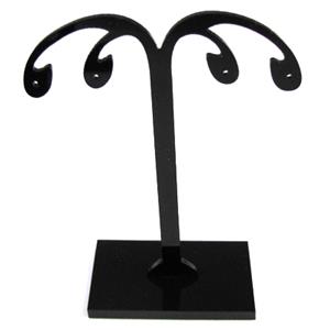 Black Jewelry Earring Display Carrier, 1set(3pcs): 7x9cm, 7x11cm, 7x12.5cm [JDIS31]