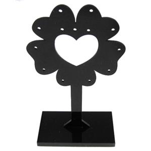 Black Jewelry Earring Display Carrier, 1set(3pcs): 5.5x8.5cm, 5.5x10.5cm, 5.5x12.5cm [JDIS35]