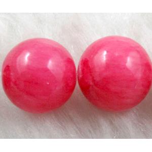 Round Jade gemstone, dye, stabile, 8mm dia, 48pcs per st [JDRD314-8MM]