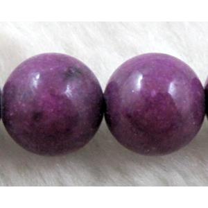 round Jade gemstone, dye, stabile, 10mm dia, 38pcs per st [JDRD318-10MM]