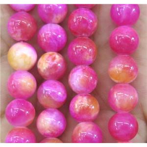 Persia jade bead, round, stabile, colorful, 8mm dia, approx 49pcs per st [JDRD348-8MM]