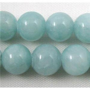 Natural Honey Jade Beads Smooth Round Dye, approx 12mm dia, 31pcs per st [JDRD366-12MM]