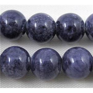 purple jade beads, round, stabile, approx 6mm dia, 66pcs per st [JDRD376-6MM]