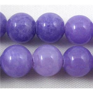 round lavender jade beads, stabile, approx 16mm dia, 24pcs per st [JDRD382-16MM]