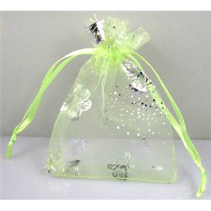 Organza bag, peak green, 5x7cm [JPB02-5X7CM]