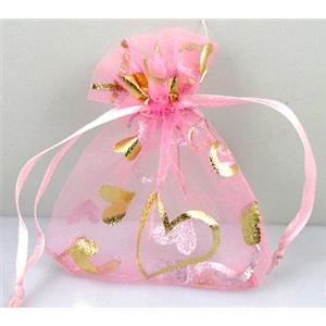 Organza bag, pink, 13x18cm [JPB10-13X18CM]