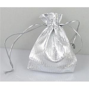 Organza bag, silver, 5x7cm [JPB12-5X7CM]