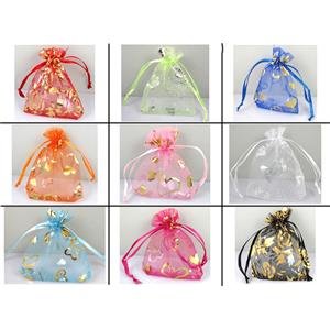 Organza Bag, mixed, 13x18cm [JPBMIX-13X18CM]