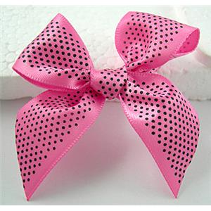 bowknot, Ribbon butterfly flower, Ruby Pink, 65x60mm [JTRFP01C03]