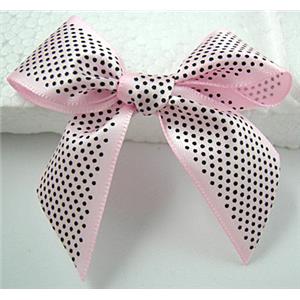 bowknot, Ribbon butterfly flower, pink, 65x60mm [JTRFP01C04]