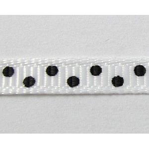 dalmatian ribbon cord, White, 5mm wide [JTRFP02C05]