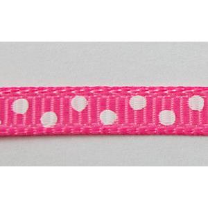 dalmatian ribbon cord, hot-pink, 5mm wide [JTRFP02C07]