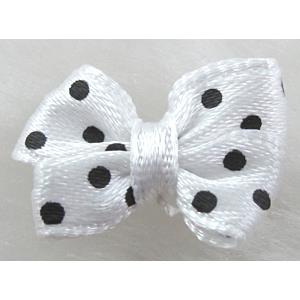 bowknot, Ribbon butterfly flower, white, 16x25mm [JTRFP03C02]