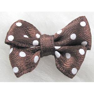 bowknot, Ribbon butterfly flower, coffee, 16x25mm [JTRFP03C07]