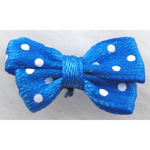 bowknot, Ribbon butterfly flower, deep-blue, 16x25mm [JTRFP03C09]