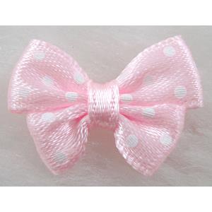 bowknot, ribbon butterfly flower, pink, 16x25mm [JTRFP03C10]