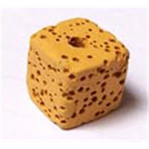 Lava bead, Cube, orange, 8x8x9mm, 43pcs per st [LAC01C13-8X8X9MM]