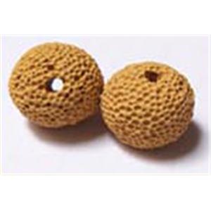 Lava bead, round, 11x10mm, 36pcs per st [LAC04C13-11X10MM]