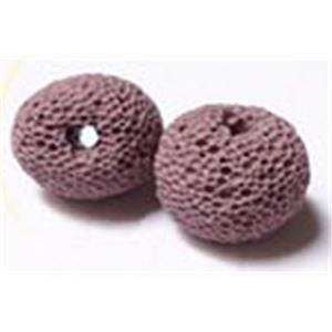 Lava bead, round, 14x13mm,26pcs per st [LAC04C16]