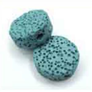 Lava bead, coin, 15x8mm, 26pcs per st [LAC08C14-15X8MM]