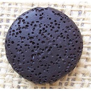 Lava bead, flat round, 32x8mm,12pcs per st, color code:11 [LAC14-11]