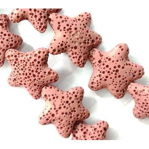 Lava bead, star, 23mm dia, 18pcs per st, color code:21 [LAC22-21]