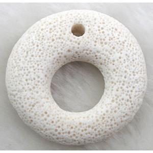 Lava pendant bead, 50mm dia, 10mm thin [LAPD05]