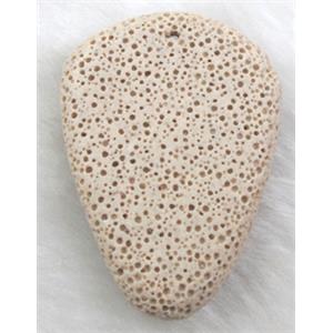 Lava pendant bead, 35x48mm, 7.5mm thin [LAPD08]