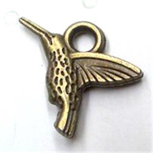 Tibetan silver bird pendant non-nickel, bronze, approx 19x14mm [LH1311093]