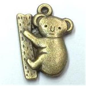 tibetan silver rat pendants non-nickel, bronze, approx 14x20mm [LH131158]
