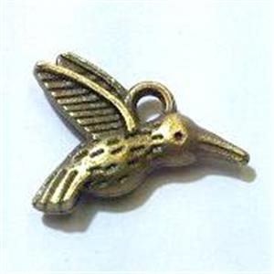 tibetan silver birds pendants non-nickel, bronze, approx 16x12mm [LH131186]