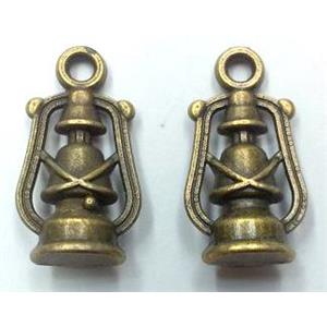 tibetan silver pendant non-nickel, bronze, approx 11x28mm [LH2030]