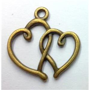 tibetan silver pendant non-nickel, bronze, approx 19x19mm [LH2058]