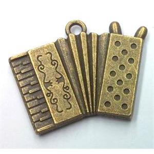 tibetan silver pendant non-nickel, bronze, approx 26x33mm [LH2146]