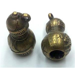 tibetan silver pendant non-nickel, bronze, approx 18x31mm [LH2217]