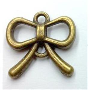 cancer ribbons, tibetan silver pendant non-nickel, bronze, approx approx 17x18mm [LH2270]