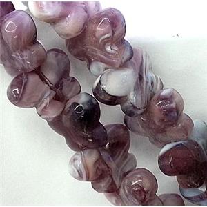 Plated Lampwork glass bead, butterfly, approx 12x18mm [LWBCH112]