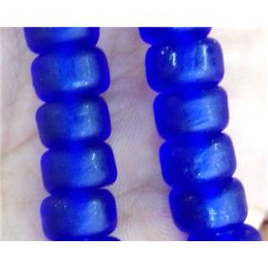 matte lampwork bead, heshi, approx 6x9mm [LWBCH231]