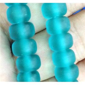 matte lampwork beads, heshi, approx 6x9mm [LWBCH233]
