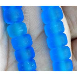matte lampwork bead, heshi, approx 6x9mm [LWBCH235]