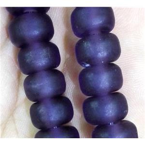 matte lampwork bead, heshi, approx 6x9mm [LWBCH237]