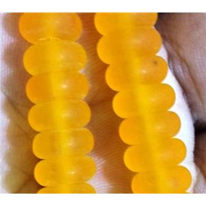 matte lampwork bead, heshi, approx 5x8mm [LWBCH239-5X8MM]