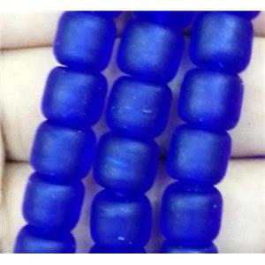 matte lampwork bead, tube, approx 8x10mm [LWBCH254]