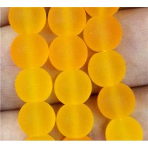 matte lampwork bead, round, approx 14mm dia [LWBCH261-14MM]