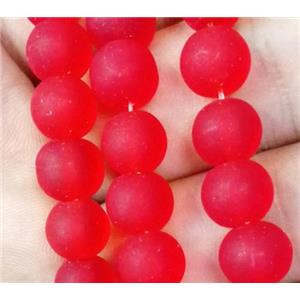 matte lampwork bead, round, approx 8mm dia [LWBCH264-8MM]